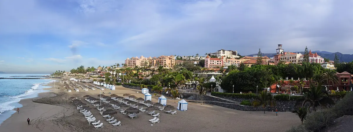 Playa del Duque and the Costa Adeje coastline